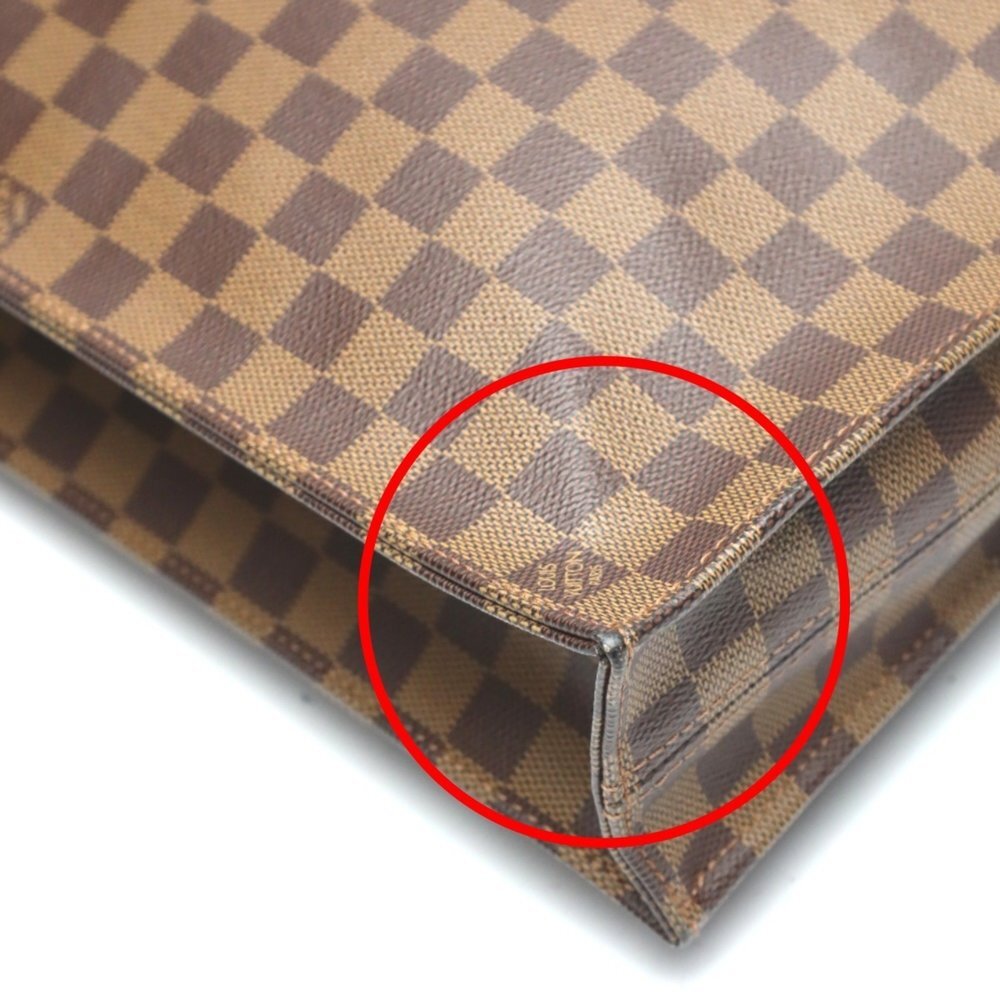 LOUIS VUITTON Brown Damier Canvas Tote Bag - Picture 8 of 15